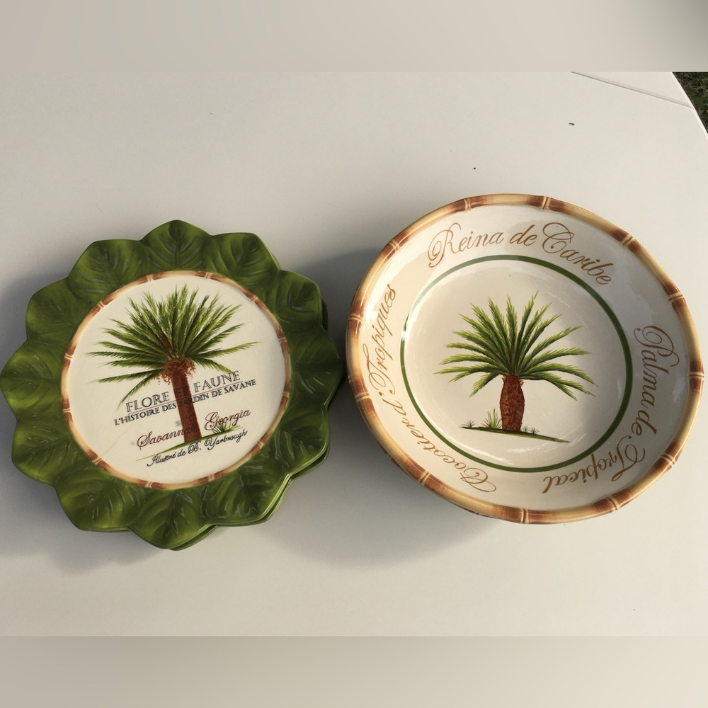 Beth Yarbrough Palm Island - 4 Piece Dish Set - *Discontinued*